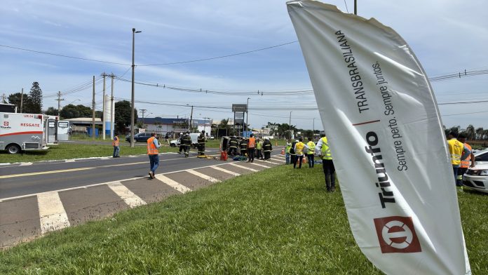 Rodovia Transbrasiliana (BR-153/SP) tem simulado de acidente com produtos perigosos