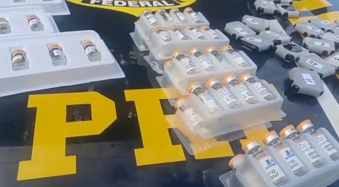 VÍDEOS: Motorista é detido na BR-153/GO com canetas emagrecedoras e celulares irregulares