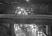 Pedestre salta de viaduto na Bandeirantes (SP-348) e morre atropelado, em SP Pedestre salta de viaduto na Bandeirantes (SP-348) e morre atropelado, em SP