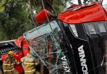 Caminhoneiro morre em tombamento na BR-381/MG, em João Monlevade Caminhoneiro morre em tombamento na BR-381/MG, em João Monlevade