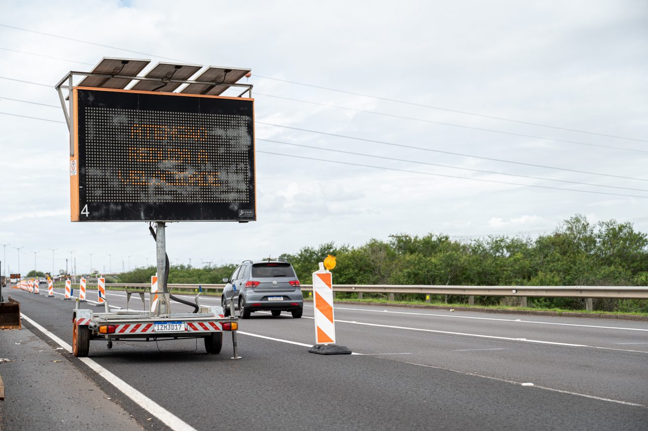 Obras em viaduto na BR-285/RS alteram o tráfego na BR-386/RS, em Carazinho