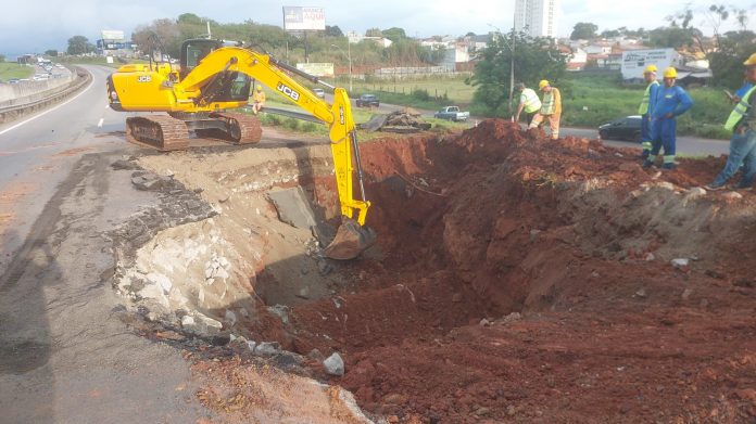 SP-101 tem desvio no km 7 em Hortolândia, na pista sentido Campinas