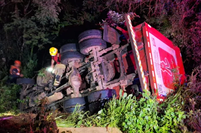 Acidente na rodovia RS-324, entre micro-ônibus e caminhão, deixa 13 feridos, em Passo Fundo, na madrugada desta terça (16). Acidente na rodovia RS-324, entre micro-ônibus e caminhão, deixa 13 feridos, em Passo Fundo, na madrugada desta terça (16).