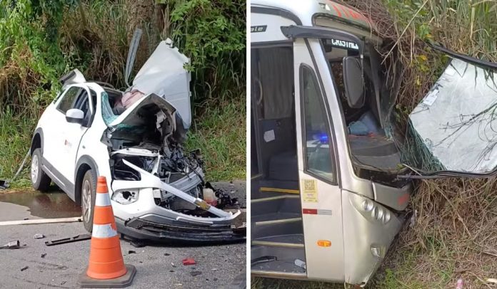 Funcionário público morre em acidente entre carro e ônibus na SP-147, em Itapira Funcionário público morre em acidente entre carro e ônibus na SP-147, em Itapira