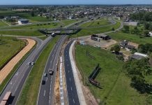 Liberado ao tráfego mais um trecho da marginal sul da BR-101/SC, em Araranguá Liberado ao tráfego mais um trecho da marginal sul da BR-101/SC, em Araranguá