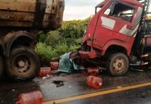 Acidente na GO-219, entre carro e caminhões, deixa quatro mortes, em Guapó Acidente na GO-219, entre carro e caminhões, deixa quatro mortes, em Guapó