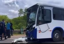 Motorista de ônibus fica gravemente ferido em acidente na BR-116/CE, em Brejo Santo Motorista de ônibus fica ferido envolve em acidente na BR-116/CE, em Brejo Santo
