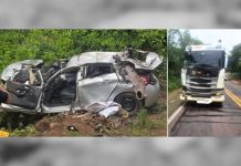 Colisão na BR-070 deixa quatro mortos no Mato Grosso