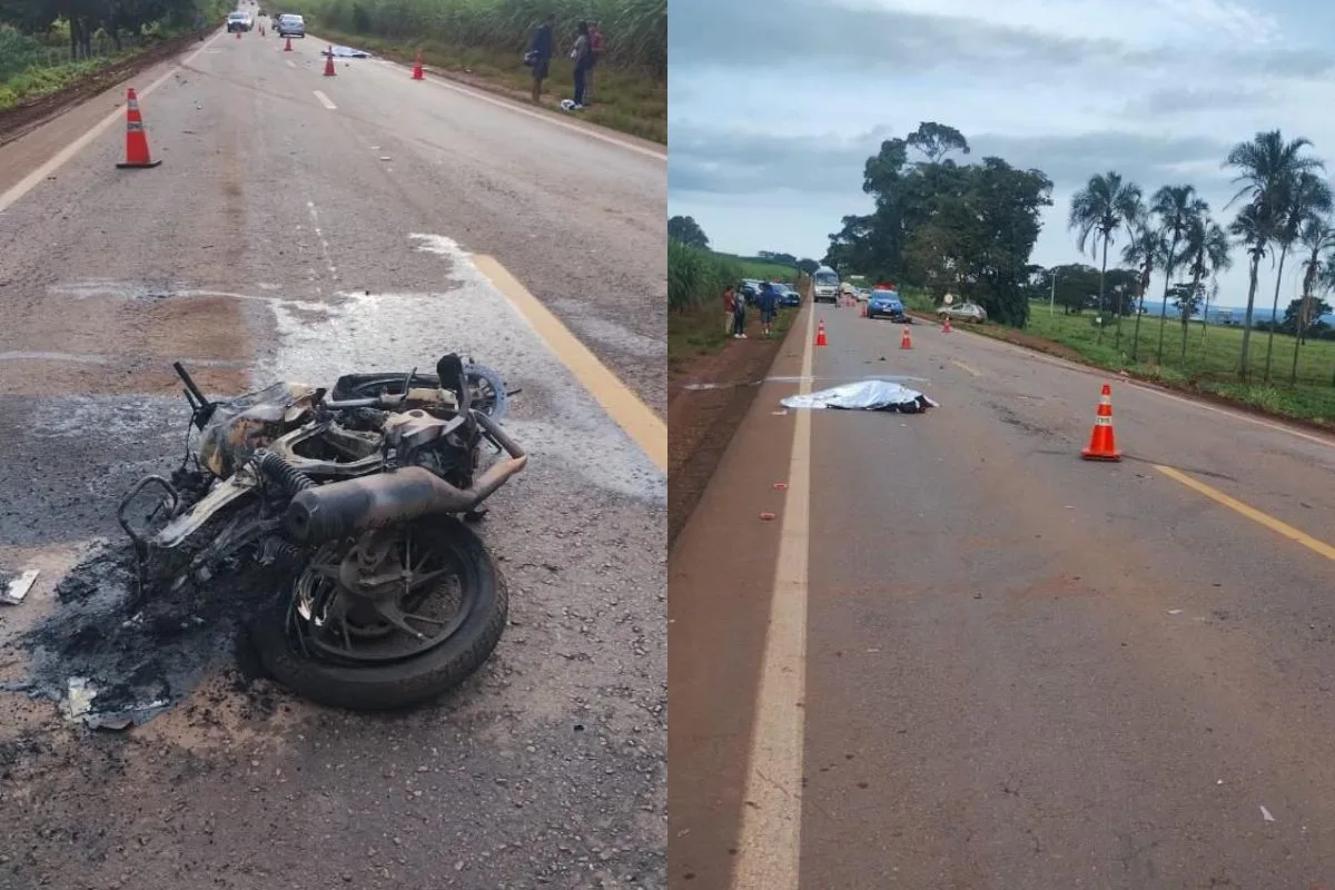 Motoqueiro morre em acidente na GO-222, após ter matado colega de trabalho