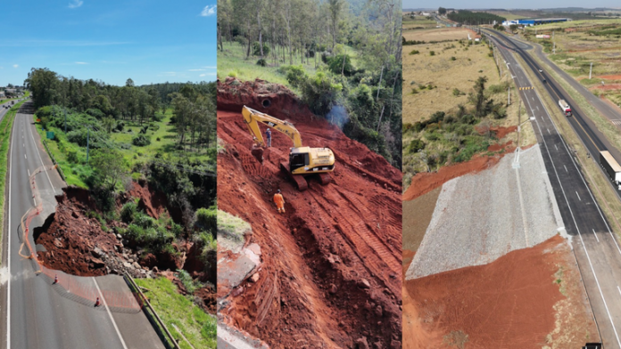 Finalizadas as obras emergenciais na rodovia BR-376/PR, em Nova Esperança