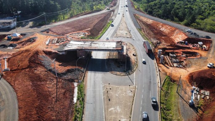 Obras na BR-386/RS, alteram o tráfego, nesta quarta (11), em Nova Santa Rita