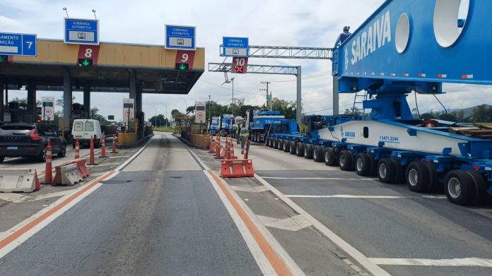 VÍDEO: Carga especial altera tráfego na Via Dutra (Br-116), nesta segunda (23) VÍDEO: Carga especial altera tráfego na Via Dutra (Br-116), nesta segunda (23)