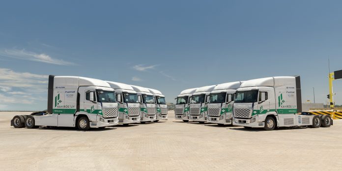 Uruguai é escolhido para a estreia da frota de caminhões XCIENT Fuel Cell, da Hyundai Motor