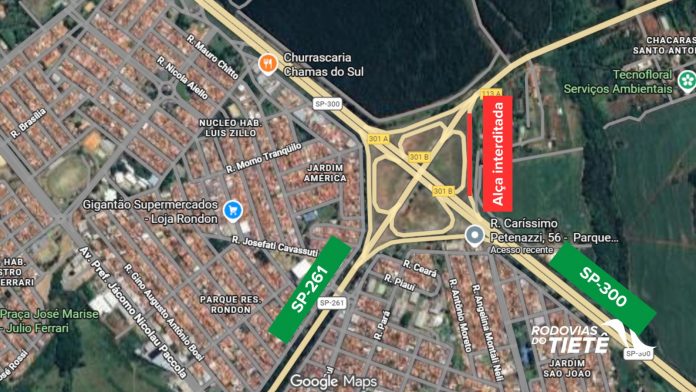 Alça de acesso em rotatória da Marechal Rondon será interditada, nesta terça (17), em Lençóis Paulista
