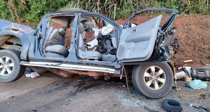 Acidente na BR-282/SC deixa três mortos e quatro feridos, em Chapecó