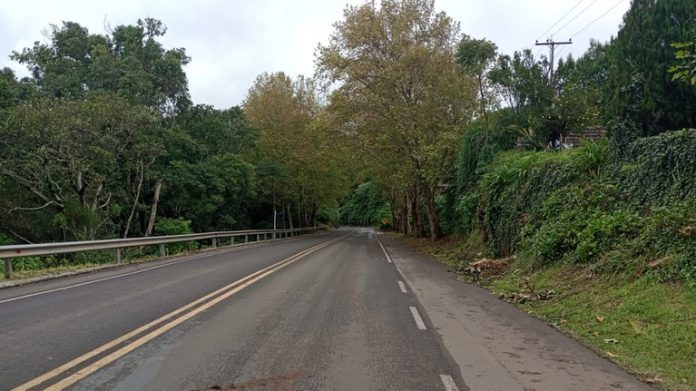 Tráfego na BR-116/RS está no sistema 'Pare-e-Siga', em Morro Reuter Tráfego na BR-116/RS está no sistema 'Pare-e-Siga', em Morro Reuter