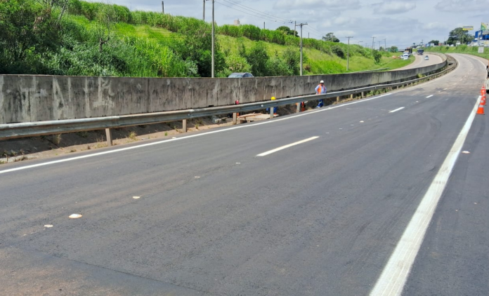Liberado o trecho no km 6+800 da SP-101, em Hortolândia