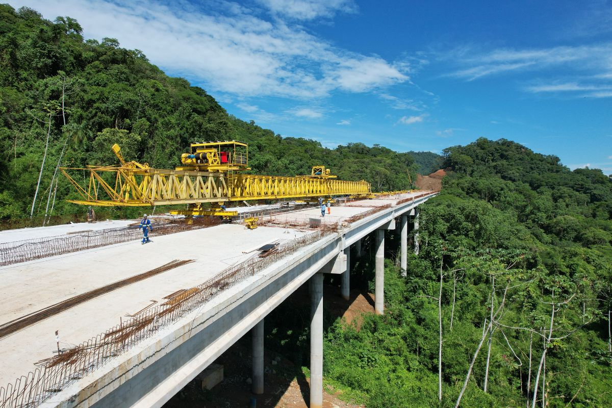 Obras de duplicação da BR-280/SC, em Jaraguá do Sul, estão com quase 80% concluídas