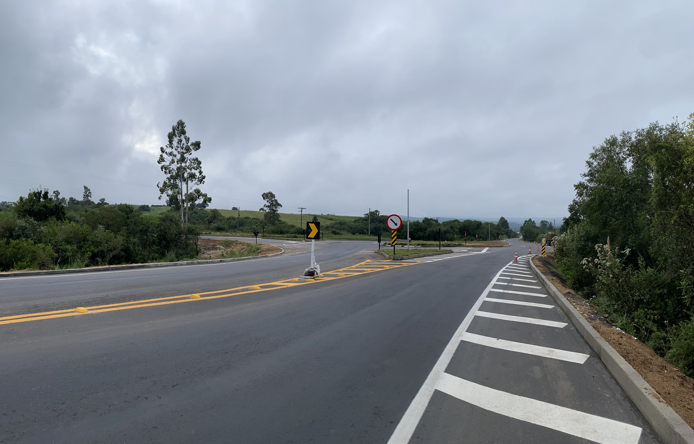 Finalizadas as obras de melhorias no trevo de Piratini, na BR-293/RS