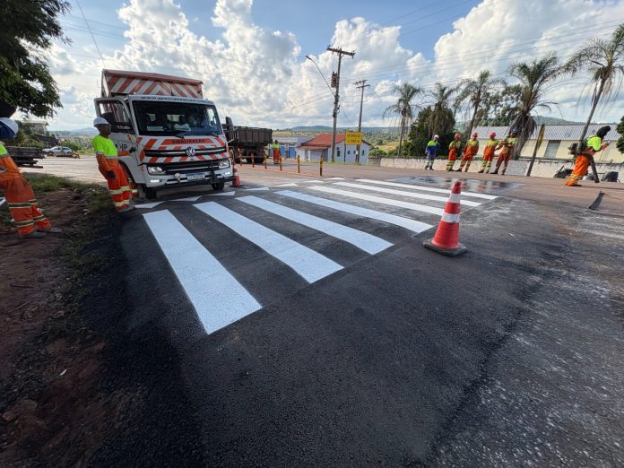 Travessia elevada deve oferecer mais segurança a pedestres na BR-265/MG, em Nepomuceno