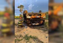 Caminhoneiro e ajudante morrem em capotamento na MG-223, em Araguari Caminhoneiro e ajudante morrem em capotamento na MG-223, em Araguari