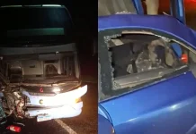 Ônibus da Guanabara colide com carro na BR-222/CE e deixa 1 morto, em Tianguá Ônibus da Guanabara colide com carro na BR-222/CE e deixa 1 morto, em Tianguá