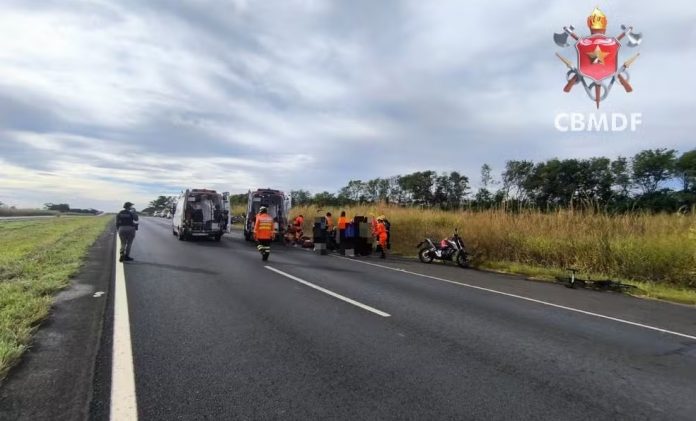 Ciclista morre na BR-020/DF após sofrer parada cardiorrespiratória