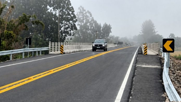 Nova ponte na ERS-348, sobre o Arroio Guarda-Mor, garante mais segurança aos usuários