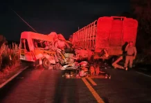EXCLUSIVO: Carreta Scania da tragédia na GO-518 com 5 mortes está irregular EXCLUSIVO: Carreta Scania da tragédia na GO-518 com 5 mortes está irregular