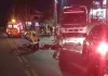 Acidente entre carreta e moto deixa motoqueiro morto, na BR-101/SC Acidente entre carreta e moto deixa motoqueiro morto, na BR-101/SC