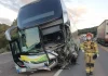 Acidente na BR-386/RS, entre camionete e ônibus, deixa três feridos, em Mormaço Acidente na BR-386/RS, entre camionete e ônibus, deixa três feridos, em Mormaço