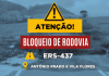 ERS-347 ficará interditada por dois meses, no trecho da Serra ERS-347 ficará interditada por dois meses, no trecho da Serra