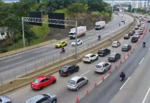 Usuários da Linha Amarela, no RJ, devem ficar atentos a novo acesso à faixa reversível