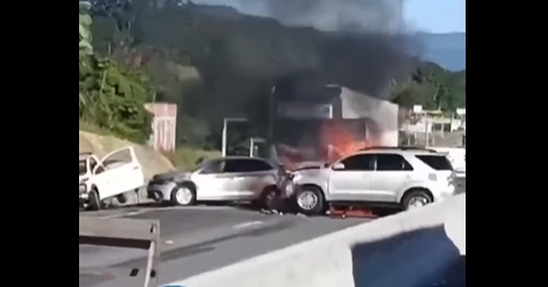 Engavetamento na BR-470/SC, em Indaial, deixa 1 morto e 7 feridos