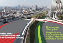 Liberado o tráfego em novo acesso no trevo de Barueri, na Castello Branco (SP-280)