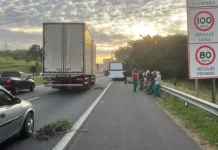 Micro-ônibus perde rodas traseiras e provoca lentidão no Anel Viário de Campinas (SP-083) Micro-ônibus perde rodas traseiras e provoca lentidão no Anel Viário de Campinas (SP-083)