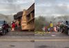 Grave acidente na BR-116, entre van e carreta, deixa ao menos 16 mortes, na Bahia