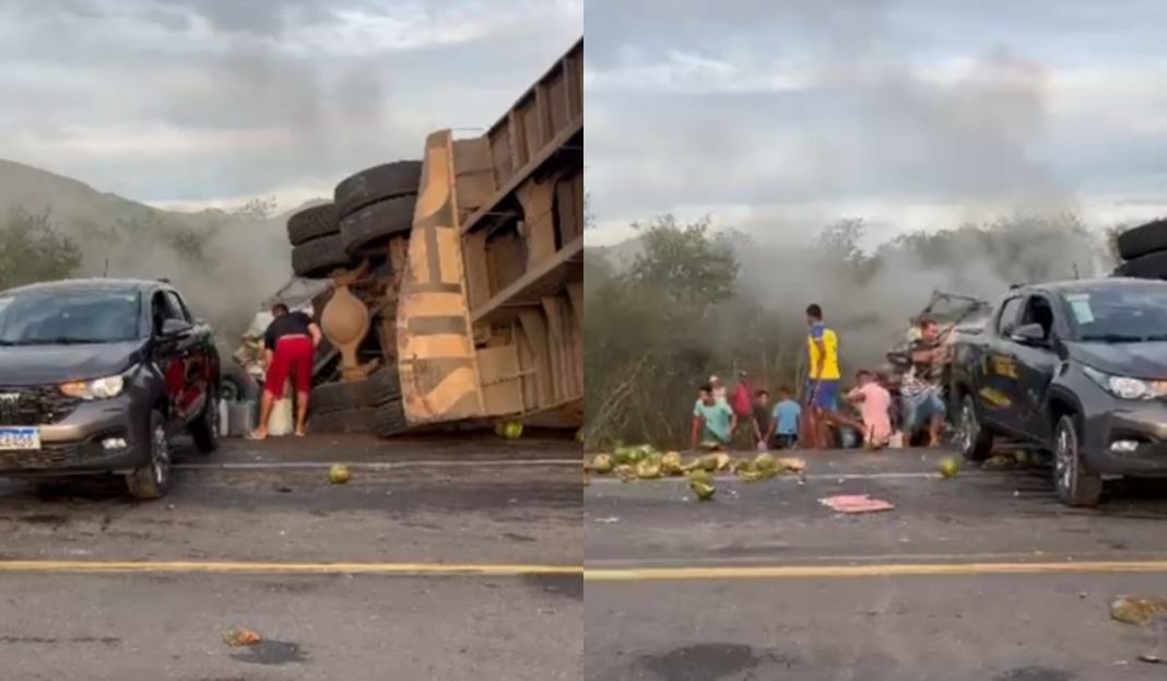 Grave acidente na BR-116/BA entre van e carreta mata 16 pessoas - Estradas