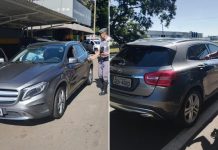 Mercedes-Benz com R$56 mil em multas é apreendida na SP-340, em Mogi Guaçu