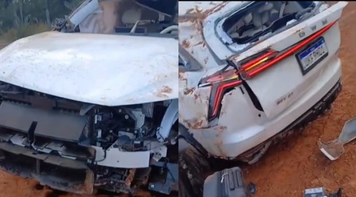 Professora morre em acidente na BR-316/PI que feriu o prefeito de Tamboril do Piauí