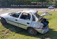 Capotamento na SP-342 deixa 1 morto e 1 ferido grave, em Mogi Guaçu