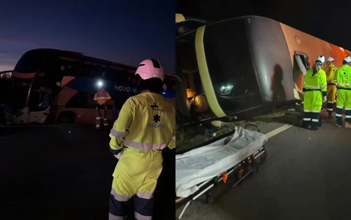 Acidente na BR-163/MT com ônibus da Novo Horizonte deixa 9 feridos, entre Diamantino e Nova Mutum