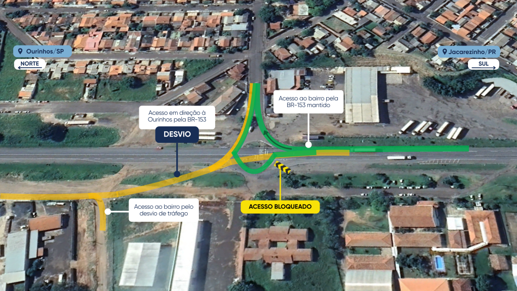 Atenção, motoristas! Desvios na BR-153/PR entram em operação, nesta quinta (23)