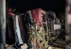 Sobe para 4 o total de mortes no acidente com ônibus na SC-492, com excursão do Paraguai Sobe para 4 o total de mortes no acidente com ônibus na SC-492, com excursão do Paraguai
