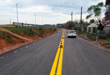 Liberado o tráfego de veículos em via lateral da BR-116/RS, em São Lourenço do Sul Liberado o tráfego de veículos em via lateral da BR-116/RS, em São Lourenço do Sul
