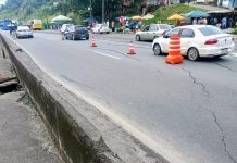 Trecho da BR-324/BA é interditado após afundamento de pista, em Simões Filho Trecho da BR-324/BA é interditado após afundamento de pista, em Simões Filho
