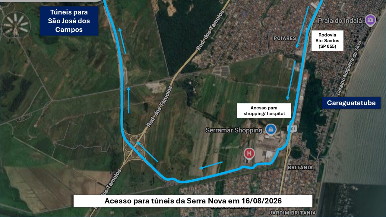 Contornos Norte e Sul da Tamoios serão fechados, neste domingo (16), para prova de ciclismo