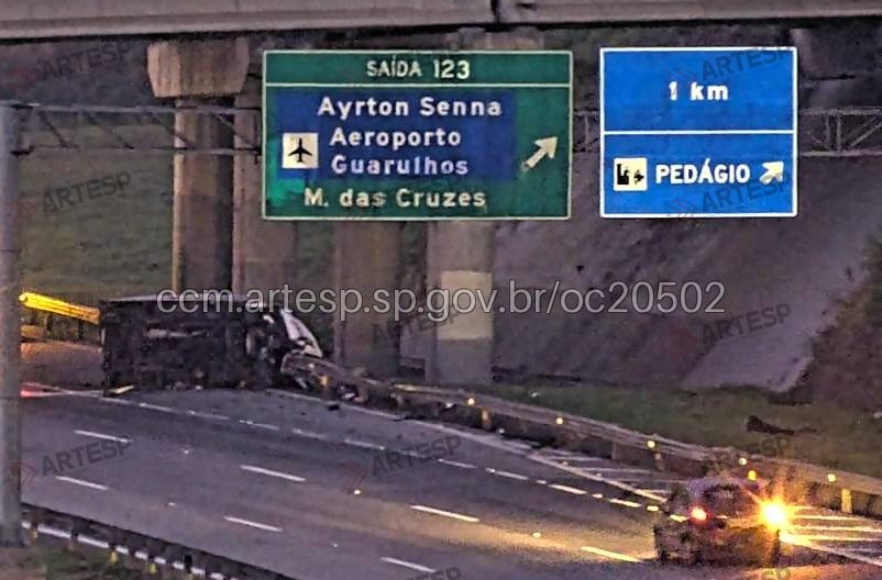 Acidente no rodoanel deixa uma pessoa morta e outra ferida, em Itaquaquecetuba