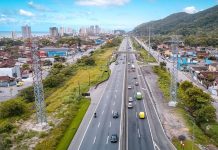 Obras na SP-055 alteram o tráfego entre Praia Grande e Peruíbe, no litoral paulista Obras na SP-055 alteram o tráfego entre Praia Grande e Peruíbe, no litoral paulista