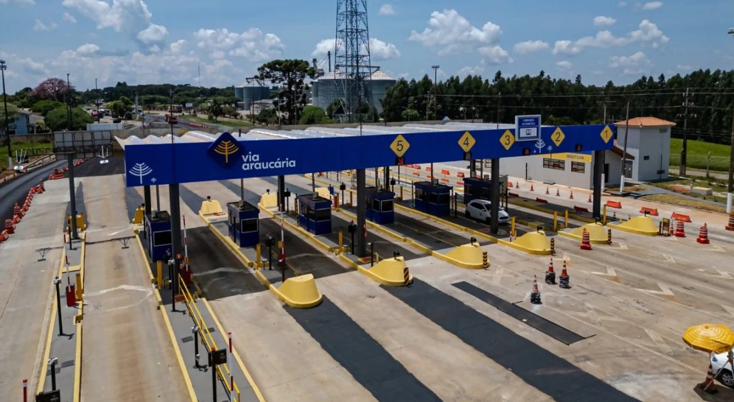 Pedágios da Via Araucária, no Paraná, aumentam quase 5% no dia 28 Pedágios da Via Araucária, no Paraná, aumentam quase 5% no dia 28